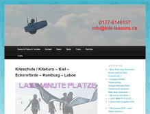 Tablet Screenshot of kite-lessons.de